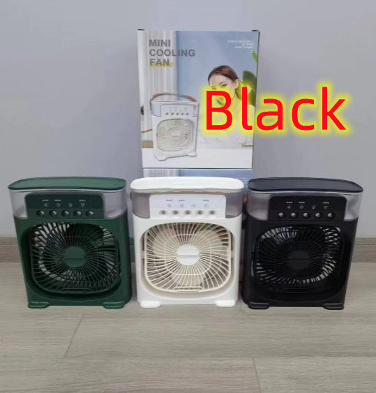 多機能冷風加湿ファン - USB充電式ポータブル冷却扇風機